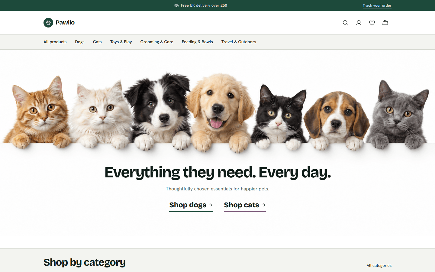 Pawlio Pet Store